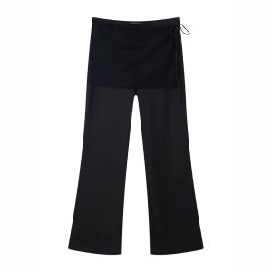 Women's Silk Satin Lace Wrapping Towel Trousers