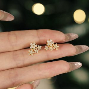 S925 Sterling Silver Stud Earrings For Women