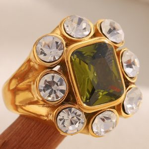 Creative Square Zirconium Ring For Women