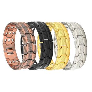 Bronze Magnet Bracelet Retro Fashion Three Rows Full Magnet Detachable Couple Bracelet
