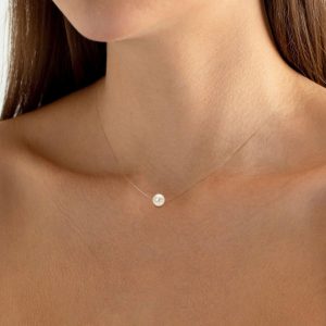 Natural Freshwater Pearl Clavicle Necklace Woman Fish Tears
