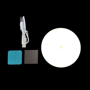 Household Round Small Night Lamp Side Push Key