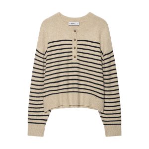 Loose Striped Sweater For Women