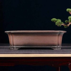 Red Porcelain Bonsai Big Flowerpot Full Manual