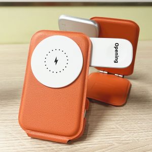 Three-in-one Folding Wireless Charger Metal Full Skin Multifunction Bracket