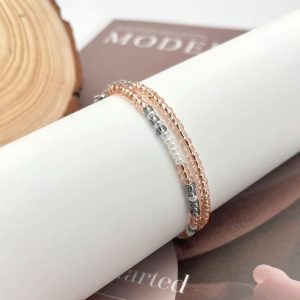 Moss Password Beads Bracelet Crystal String Beads Double Layer