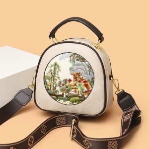 Shoulder Vintage Embroidery Thread Mother Bag