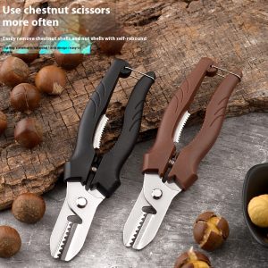 Kitchen Special Chestnut Opening Peeling Tool Scissors