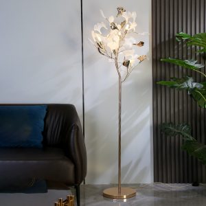 Ginkgo Leaf Floor Lamp Living Room Bedroom Decorative Lamp
