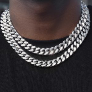 Hip-hop Necklace Titanium Steel Cuban Choker Clavicle Chain