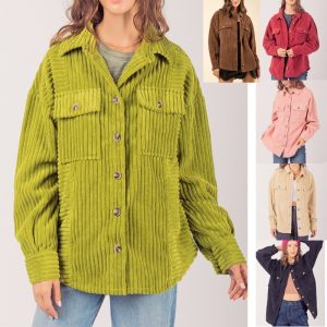 Fashion Big Pit Pocket Shirt Coat