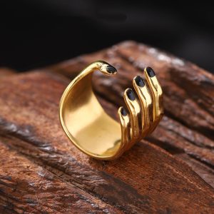 Personalized Ring Trend Line High Profile 304 Stainless Steel