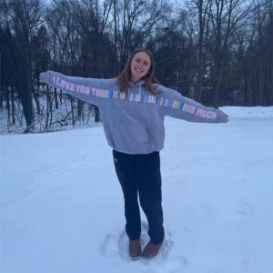 Rainbow Bar Printed Hoodie Retro Long-sleeved Sweater