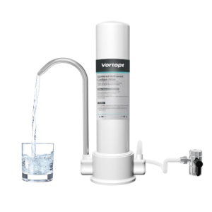 Countertop Water Filtration System - Faucet Water Filter For Sink - Water Purifier For Kitchen - Reduces Chlorine, Heavy Metals, Bad Odors - F8 - Includes 1 Filter