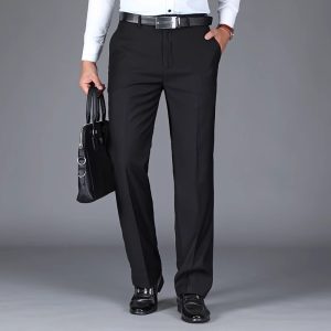 Men's Business Casual Pants Loose Spring And Autumn Straight Suit Pants