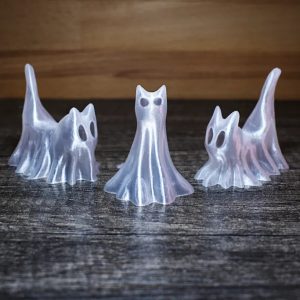 Halloween Ghost Cat Trio Halloween Desktop Decoration Ghost Dog Luminous Decoration