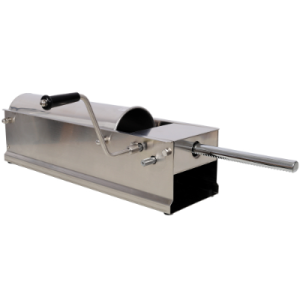 7L  15LBS Horizontal Sausage Stuffer,Stainless Steel,Manual Sausage Maker,With 4PCS Filling Nozzles, For Home  Commercial Use