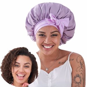 Silk Bonnet For Sleeping Women, Satin Hair Bonnet For Sleeping For Wavy Curly Natural Hair Women Men ,Prohibited From Being Sold On The Amazon Platform