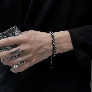 Titanium Steel Vintage Men's Cuban Bracelet