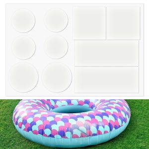 TPU Pool Patch Repair Kit, 10Pcs Mixed Sizes Air Mattress Patch Kit Heavy Duty, Inflatable Patch Repair Kit For Air Mattress, Bounce House, Pool, Inflatables, Tent, Swimming Ring
