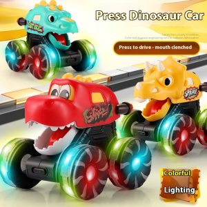 Inertial Sliding Model Light Pressing Dinosaur Toy Car