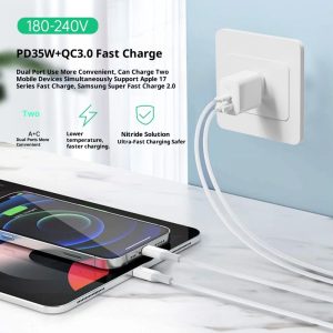 35W European Standard Multi-port Charger