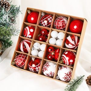 Electroplating Ball Pendant Christmas Scene Layout Hanging Ball Decorations