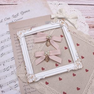 Sweet Cute Mass-produced Headdress Lace Bow Rhinestone