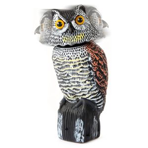 Lifelike Owl Decoy Scare Bird Squirrel Away Pest Repellent Bird Deterrent Outdoor Garden Yard Protector