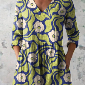 Women's Loose And Comfortable Digital Printing Round Neck Short Sleeve Women's