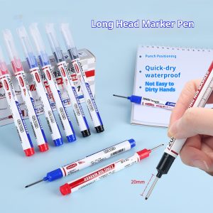 Waterproof Quick-drying Woodworking Tile Marker 20mm Long Pen Head