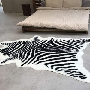 Light Luxury Floor Mat Cashmere-like Home Bedroom Cooling Bedside Blanket