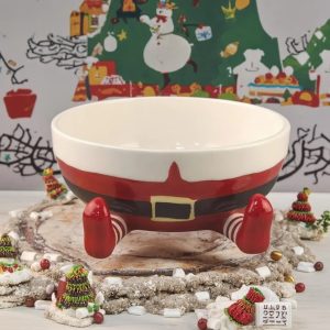 Christmas Ornament Creative Ceramic Fruit Plate Snack Storage Tray