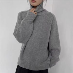 New High Neck Woolen Sweater For Women
