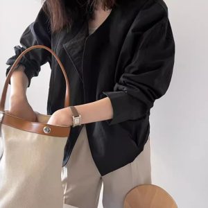 Loose Crew Neck Sun Protection Top Air Conditioning Cardigan