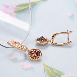 Simple Water Drop Zircon Earrings
