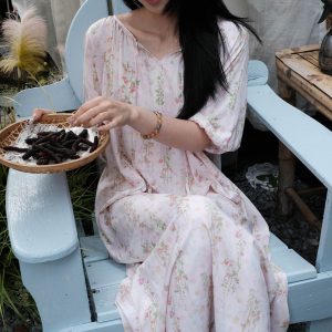 Women's Summer Casual Thin Artificial Cotton Dress