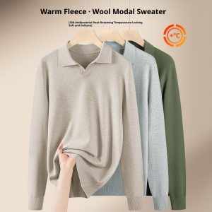 Men's Autumn And Winter Casual Loose Warm Sweater For Layering