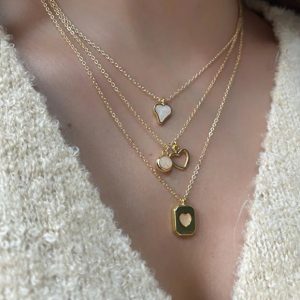 3 Piece Heart Charm Necklace Set For Women Elegant Layered Jewelry