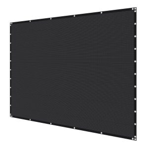 90% Sun Shade Cloth, 10 X 10 Ft Pergola Shade Cover With Stainless Steel Grommets, Sun Shades Canopy Privacy Screen With 140 GSM HDPE Material, For Outdoor, Patio, Garden, And Backyard (Black)