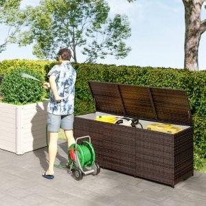 175 Gallon Outdoor Storage Box with Inner Liner