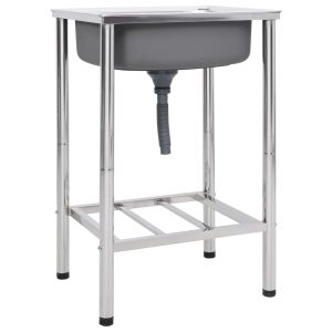 Stainless Steel Camping Sink with Faucet