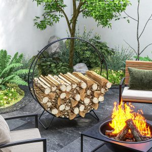 40" Firewood Rack with Waterproof Cover