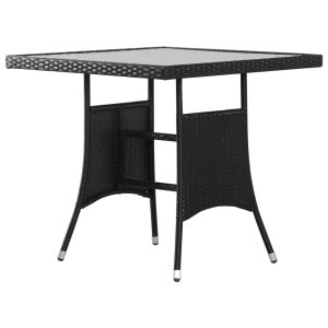Garden Table 80 x Poly Rattan