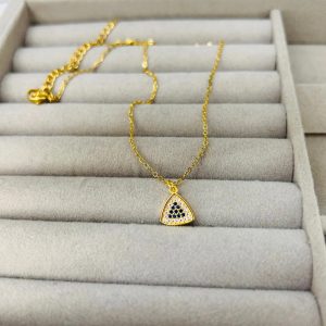 Stainless Steel Triangle Necklace For Women