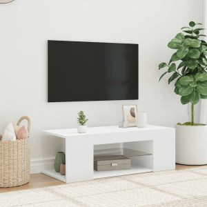 TV cabinet with LED lights 90x   TV cabinet with