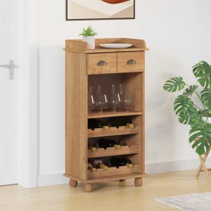 Wine Cabinet ASKIM 57 x Solid Pine Wood