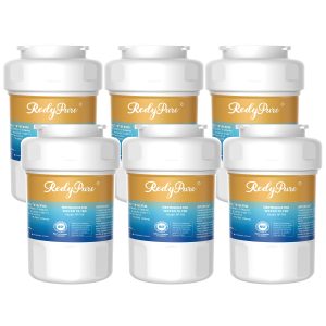6 Pack Refrigerator Water Filter Replacement For GE MWF, SmartWater MWFP, MWFINT, MWFA, GWF, HDX FMG-1, Kenmore 9991, GSE25GSHECSS, WFC1201 Water Filter
