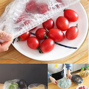 100 Pack Practical Freshness Preserving Pot And Plate Covers Multi Purpose Food Storage Lids