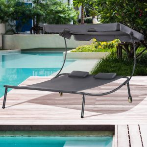 Patio Double Chaise Lounge Chair